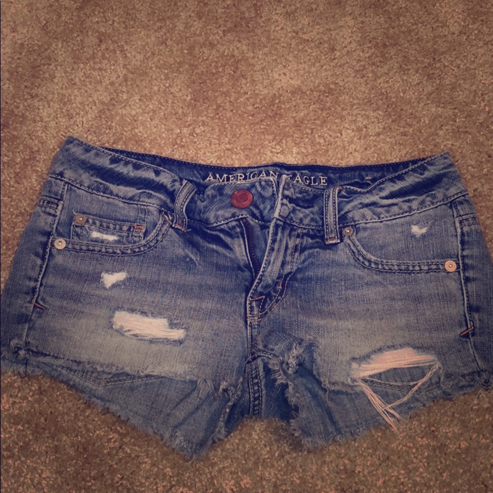 Shortie jean shorts